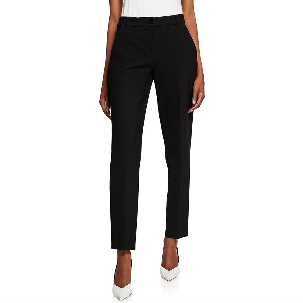 EMPORIO ARMANI Dark Blue Full-Length Trousers size Medium